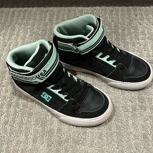 DC Kids Sneakers Black and Mint